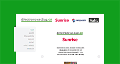 Desktop Screenshot of electronova-zug.ch
